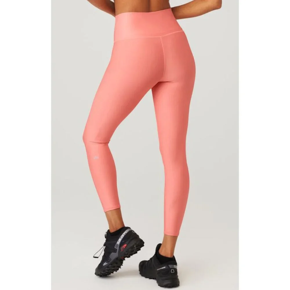 Alo 7/8 High-Waist Airlift Leggings Strawberry Lemonade Hi-Rise Tights Skinny S